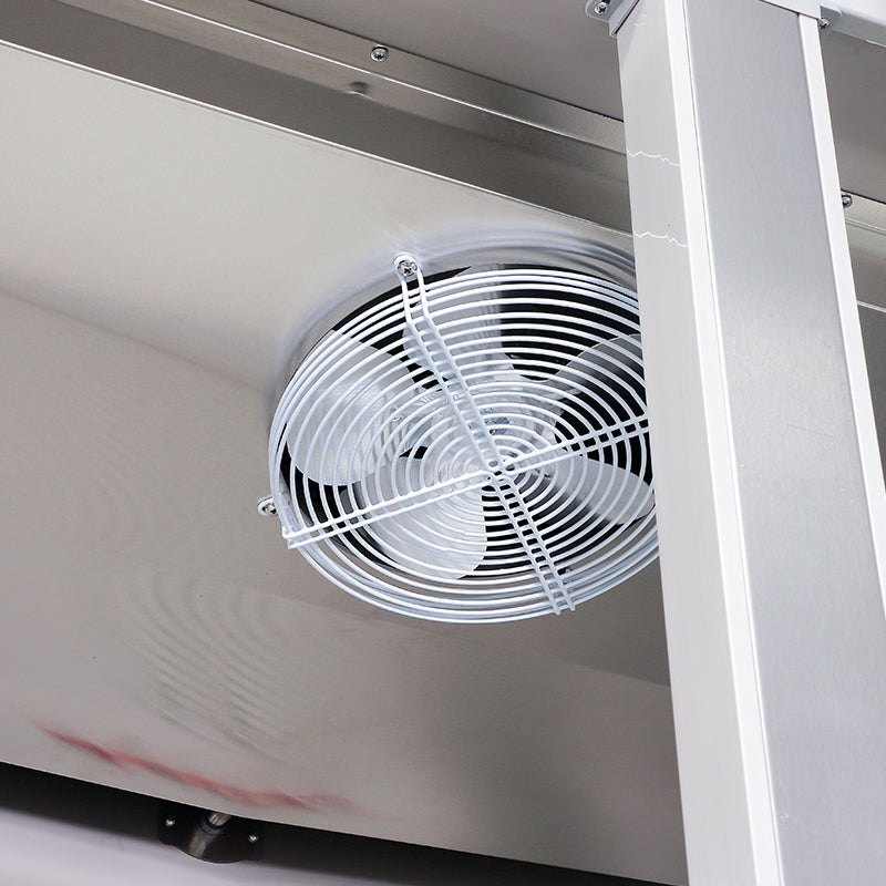 1480mm Stainless Steel Refrigerator 2 Doors Fan Cooling Refrigerator