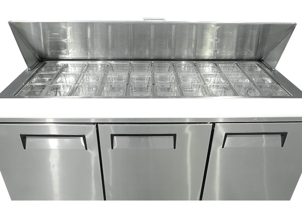 1841mm 3 Door Sandwich And Salad Prep Refrigerator Mega Top