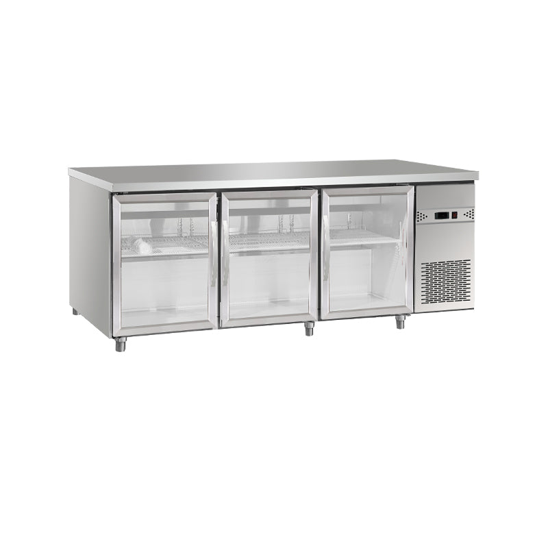 1800mm 3 Glass Door Fan Cooling Undercounter