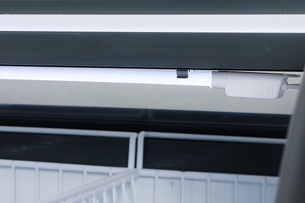 2000mm Curved Glass Door Island Freezer Double Open Side