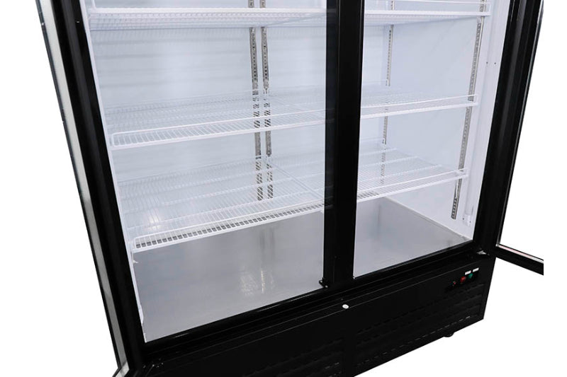 1380mm Glass Door Refrigerator Bottom Mounted Chiller