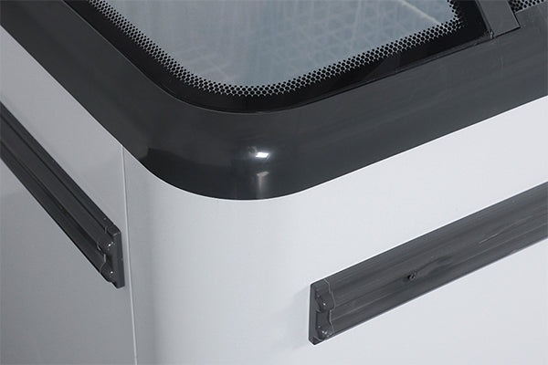 1615mm Curved Glass Door Island Freezer