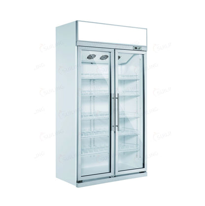 1100mm Glass Door Refrigerator Top Mounted Chiller