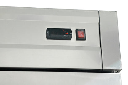 2100mm 3 Solid Door Reach In Refrigerator Freezer