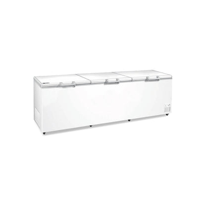 Congelador tipo cofre con 3 puertas sólidas de 3305 mm