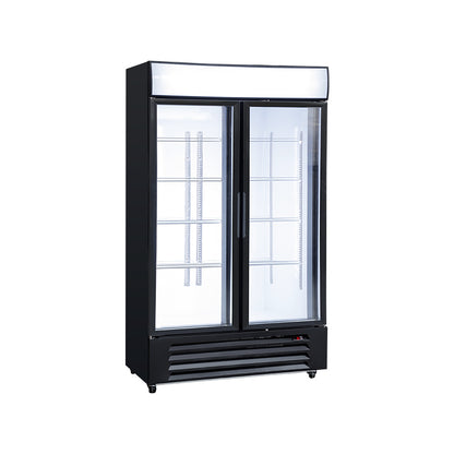 590L Glass Door Refrigerator Bottom Mounted Chiller
