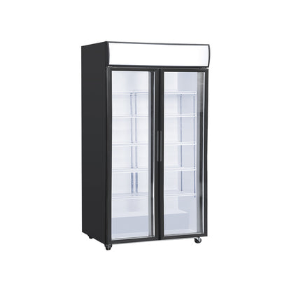 590L Glass Door Refrigerator Bottom Mounted Chiller