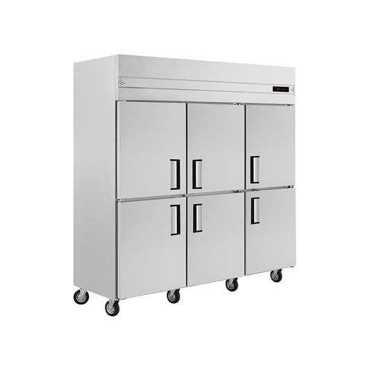 1820mm 6 Door Static Cooling Commercial Refrigerator