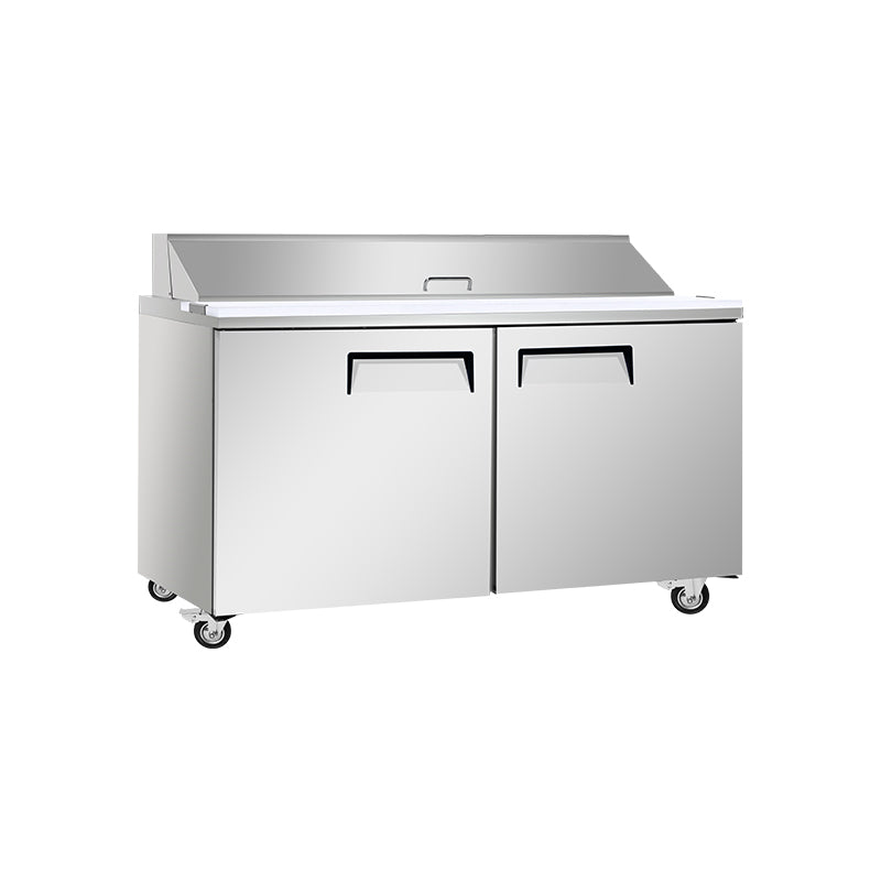 1529mm 2 Door Food Prep Table Sandwich And Salad Prep Pefrigerator