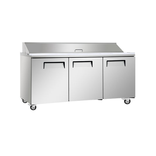 1841mm 3 Door Sandwich And Salad Prep Refrigerator Mega Top