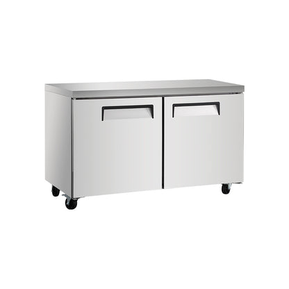 1523mm 2 Solid Door Undercounter Refrigerator