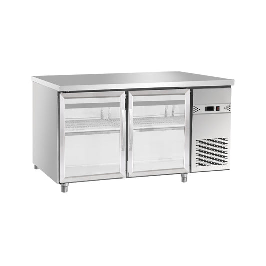 1350mm Glass Door Counter Top Freezer