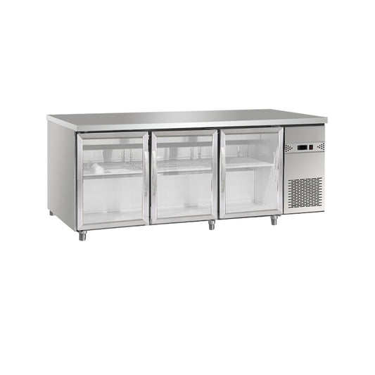 1800mm 3 Glass Door Fan Cooling Undercounter