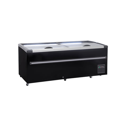 Congelador isla para supermercado con descongelación automática de 2104 mm