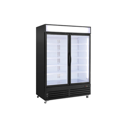 1380mm Glass Door Refrigerator Bottom Mounted Chiller