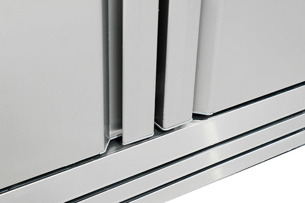2100mm 3 Solid Door Reach In Refrigerator Freezer